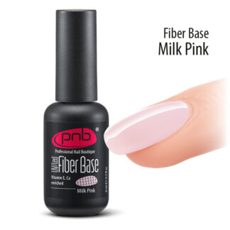 Fiber Base Milk Pink Файбер база с нейлоновыми волокнами молочно-розовая 17 мл